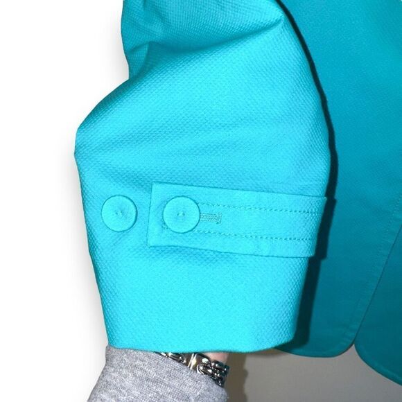 NWT Talbots Petites Teal Blue Sport Jacket Size 12P - Picture 5 of 8